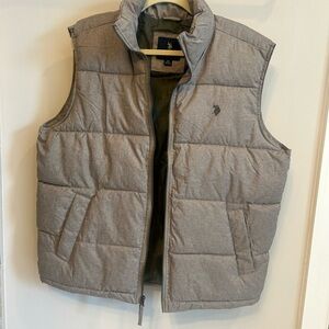 U.S. Polo Assn. Light Gray Puffer Vest